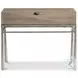 Aventura Marcona 1 Drawer Nightstand with Metal Frame and USB Charging