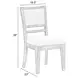 Breckenridge Cream Performance Fabric Upholstered Dining Chair Set of 2