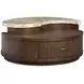 Mcpherson Burnt Umber Round Cocktail Table