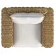 Playa Soothe Pearl Upholstered Oversized Outdoor Swivel Club Chair with Flange Welt