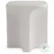 Lennox Chalky White Square Outdoor Side Table