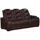 Chester Brown Power Reclining Living Room Set with USB Charging and LED