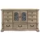 Marisol Fawn 9 Drawer Dresser with Arched Mirror