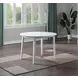 Naples White 42" Extendable Dining Table Set of 3