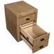 Plum Creek Sierra Brown 2 Drawer File Cabinet with Casters