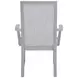 Fiona Mist Gray Upholstered Dining Arm Chair Set of 2