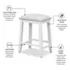 Islamorada Dapple Gray Performance Fabric Upholstered Backless Counter Height Stool