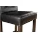 Aven Black Leather Counter Height Stool