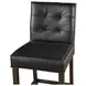 Aven Black Leather Counter Height Stool