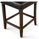 Aven Black Leather Counter Height Stool