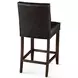 Aven Black Leather Counter Height Stool
