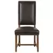 Dani Dark Brown Leather Dining Chair