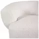 Florence Cream Boucle Fabric Swivel Accent Chair