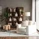 Oliver White Linen Slipcover Chair