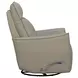 Rovelle Abby Light Gray Leather Manual Swivel Glider Recliner