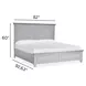 Charleston Harbor Gray California King Panel Bed