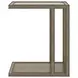Glaze Quartz Rectangular Glass Top Occassional Table Set