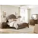 Commonwealth Rich Hazelnut 6 Drawer Witham Dresser with Rectangular Mirror