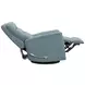 Dualis Snazzy Blue Manual Swivel Glider Recliner