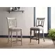 Homestead Pine Cornsilk Upholstered Kendal Counter Height Chair Set of 2