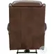 Gabby Worthington Cognac Power Recliner with Power Headrest And Lumbar