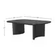 Gabrielle Black Rectangular Coffee Table