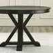Rylie Black 48" Round Dining Table