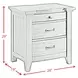 Joseph Chestnut 3 Drawer Nightstand with USB Charging