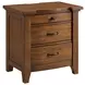 Joseph Chestnut 3 Drawer Nightstand with USB Charging