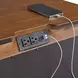 Joseph Chestnut 3 Drawer Nightstand with USB Charging