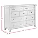 Joseph Chestnut 9 Drawer Dresser