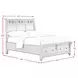 Joseph Chestnut Queen Sleigh Storage Bed