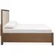 Callisto Bourbon Brown and Santa Cruz King Upholstered Storage Panel Bed