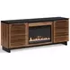 Graceland Bourbon and Black 69" TV Stand with Fireplace
