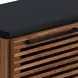 Graceland Bourbon and Black 69" TV Stand with Fireplace