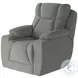 Challenger Athens Slate Power Headrest Wall Hugger Big Mans Recliner