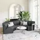 Garbi Black Velvet Modular Sectional