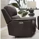 Eldridge Steamboat Brown Leather Zero Gravity Power Recliner with USB Charging