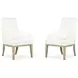 Coventry White Upholstered Host Chair Set of 2