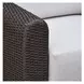 Soma Gray and Dark Brown Outdoor 100" Sofa
