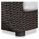 Soma Gray and Dark Brown Outdoor 100" Sofa