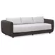 Soma Gray and Dark Brown Outdoor 100" Sofa