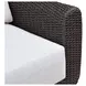 Soma Gray and Dark Brown Outdoor 100" Sofa