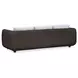 Soma Gray and Dark Brown Outdoor 100" Sofa