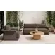 Meredith Brown Upholstered Outdoor Accent Chair