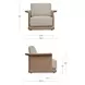 Meredith Beige Upholstered Outdoor Accent Chair