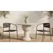Zola Dark Brown Outdoor Dining Chair Set of 2