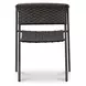 Zola Dark Brown Outdoor Dining Chair Set of 2