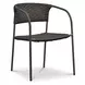 Zola Dark Brown Outdoor Dining Chair Set of 2