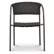 Zola Dark Brown Outdoor Dining Chair Set of 2